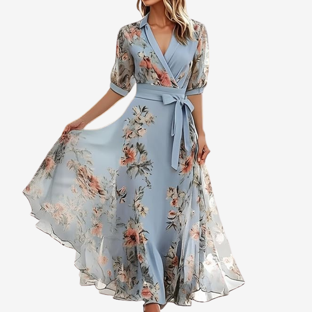 Liissey™ Lightweight Wrap Maxi Dress