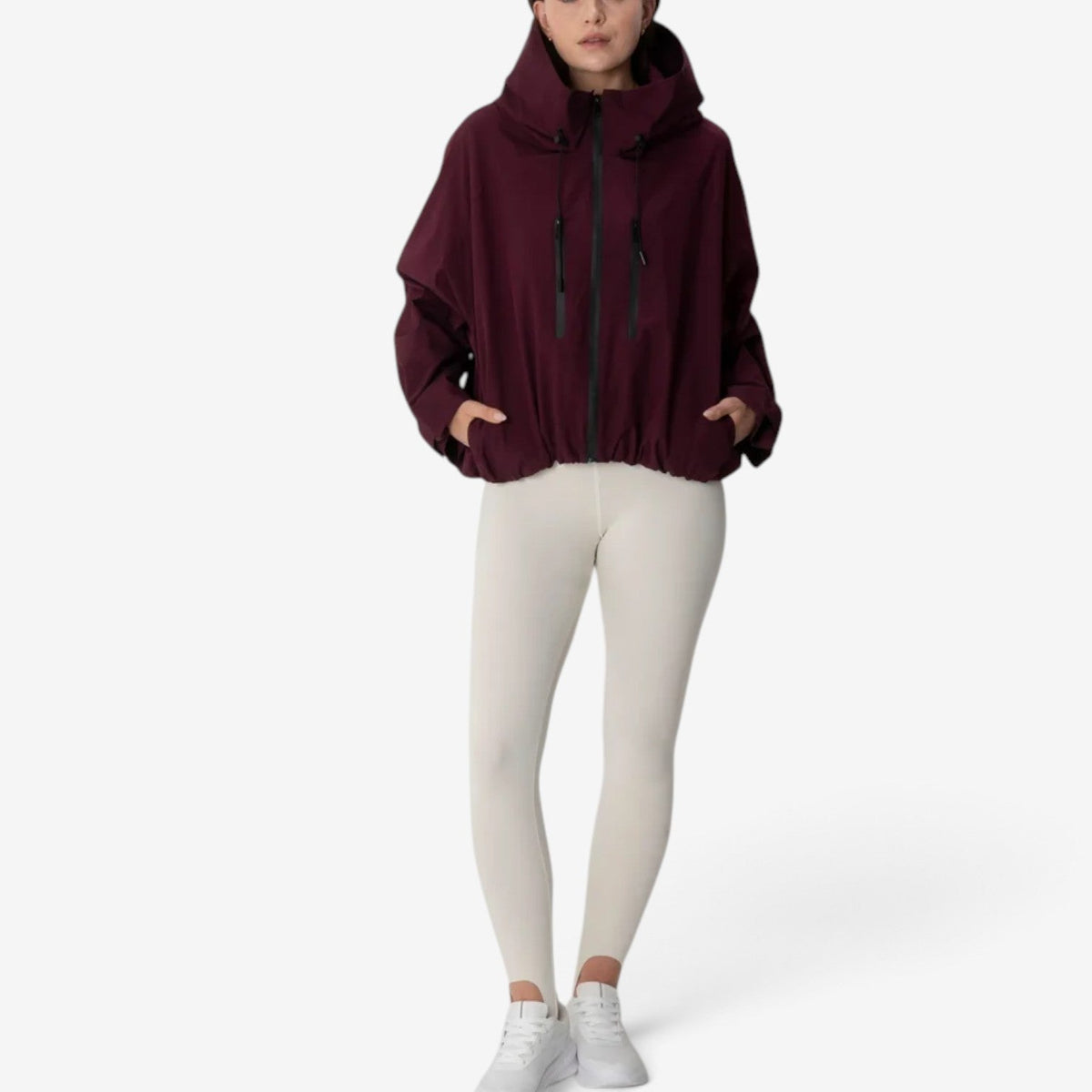 Zelle™ Cropped Hooded Windbreaker