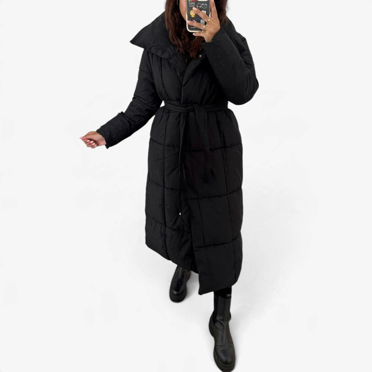 Giovanna™ Belted Longline Puffer Coat
