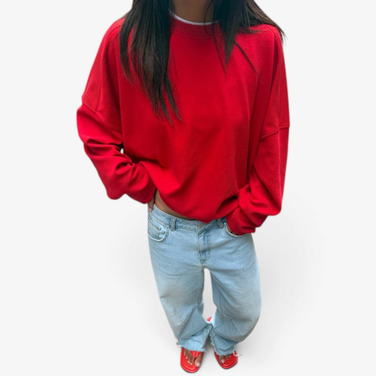 Severine™ Cropped Crewneck Sweatshirt
