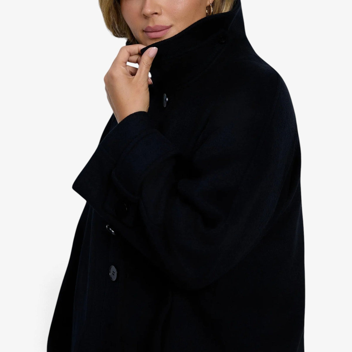 Aurelia™ Oversized Wool-Blend Cape Coat