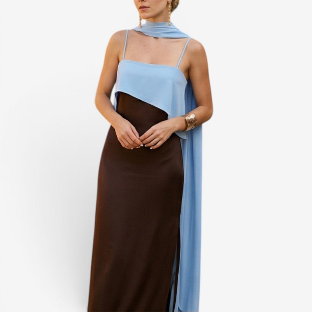 Dana™ Two-tone long dress