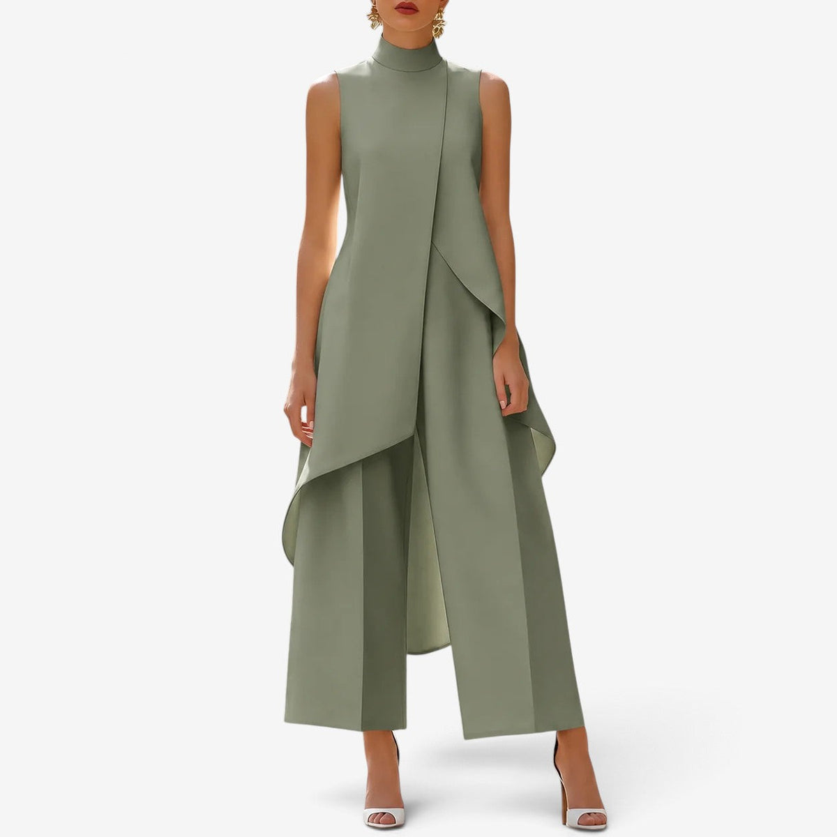 Selena™ Draped Sculptural Jumpsuit
