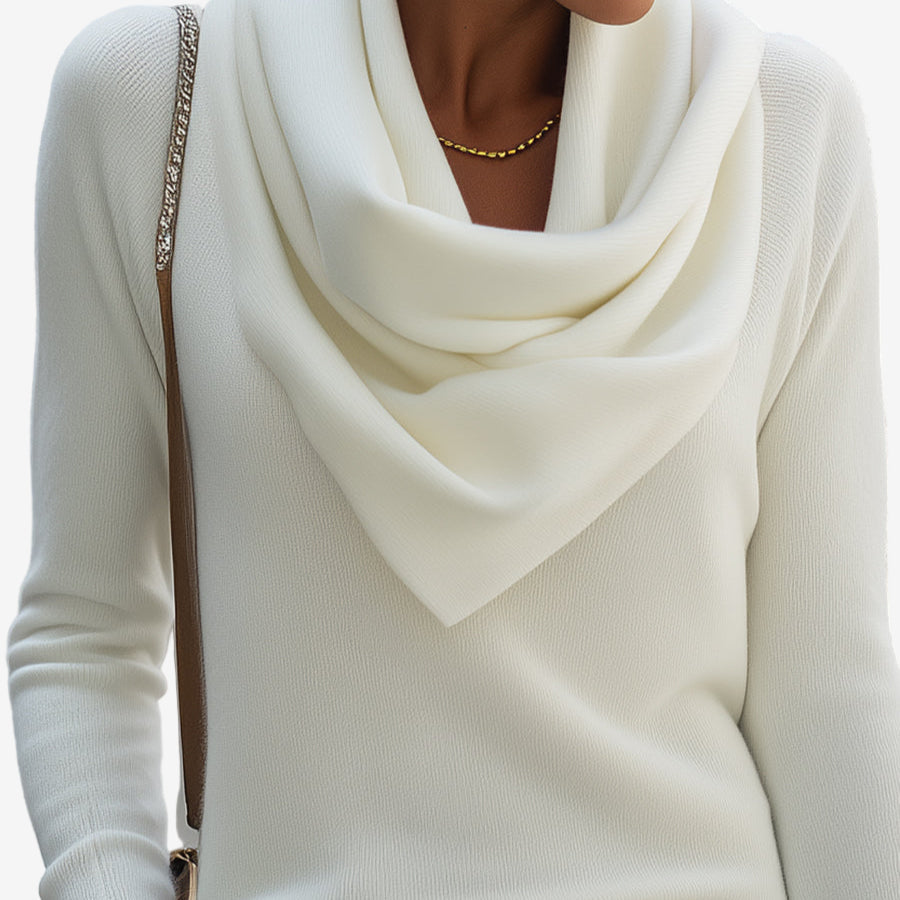 Patricia™ Draped Collar Sweater