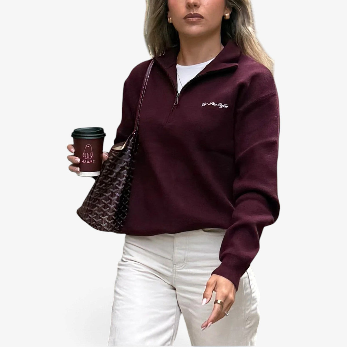 Augustin™ Ribbed Quarter-Zip Sweater