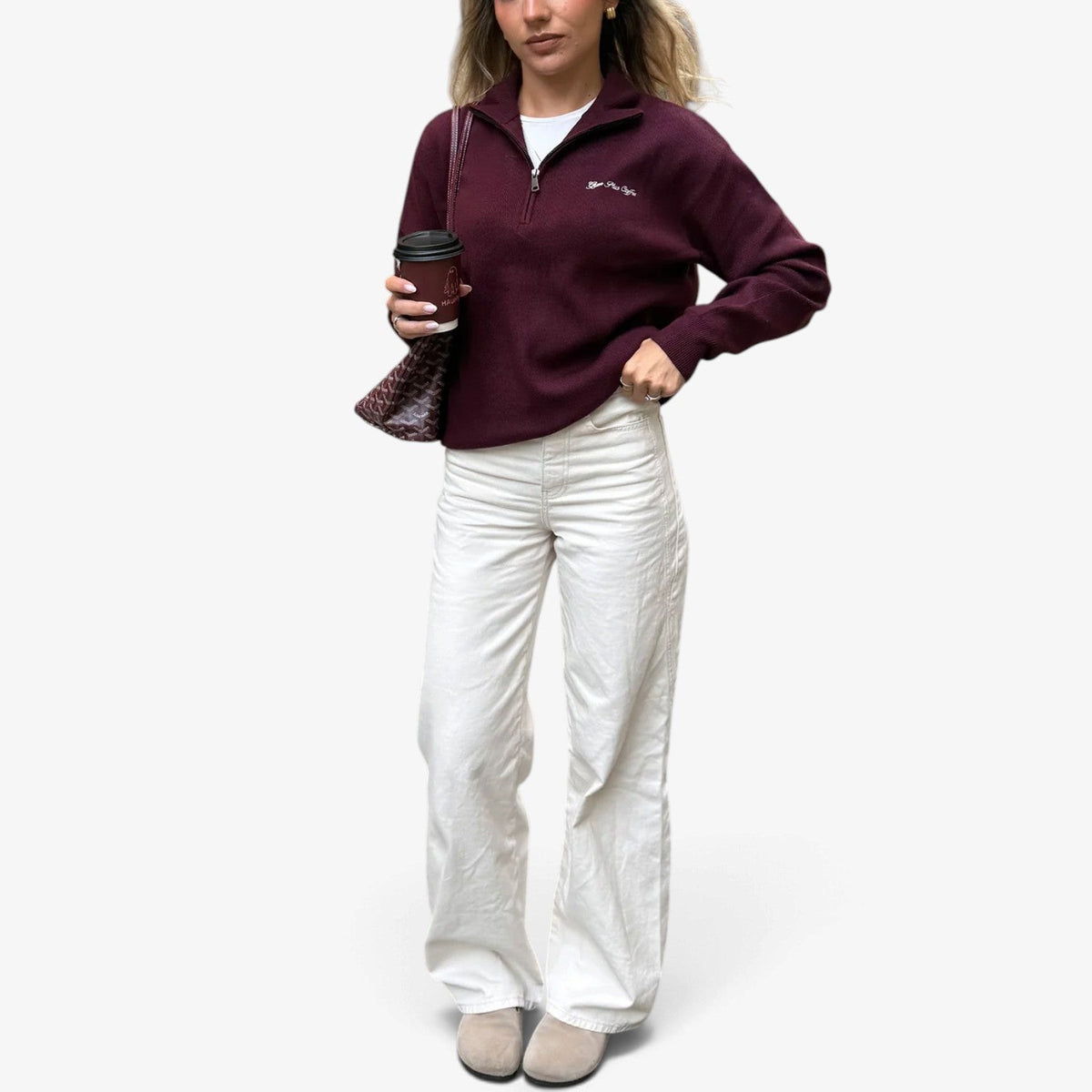 Augustin™ Ribbed Quarter-Zip Sweater