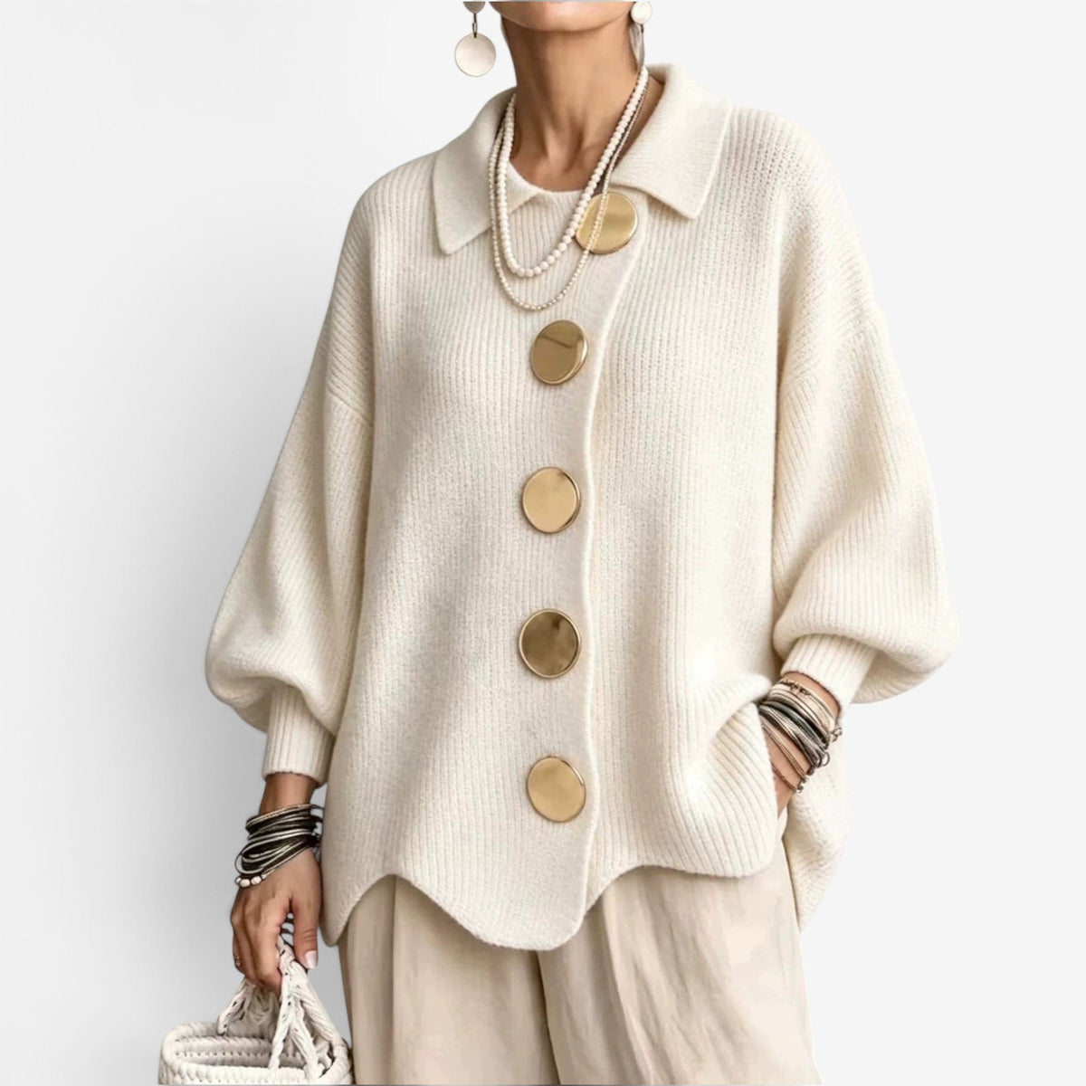 Chona™ Oversized knit cardigan sweater