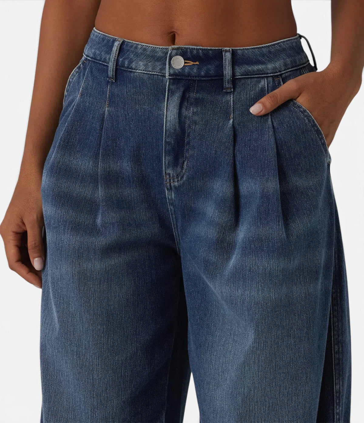 Hera™ Pleated Denim Jeans