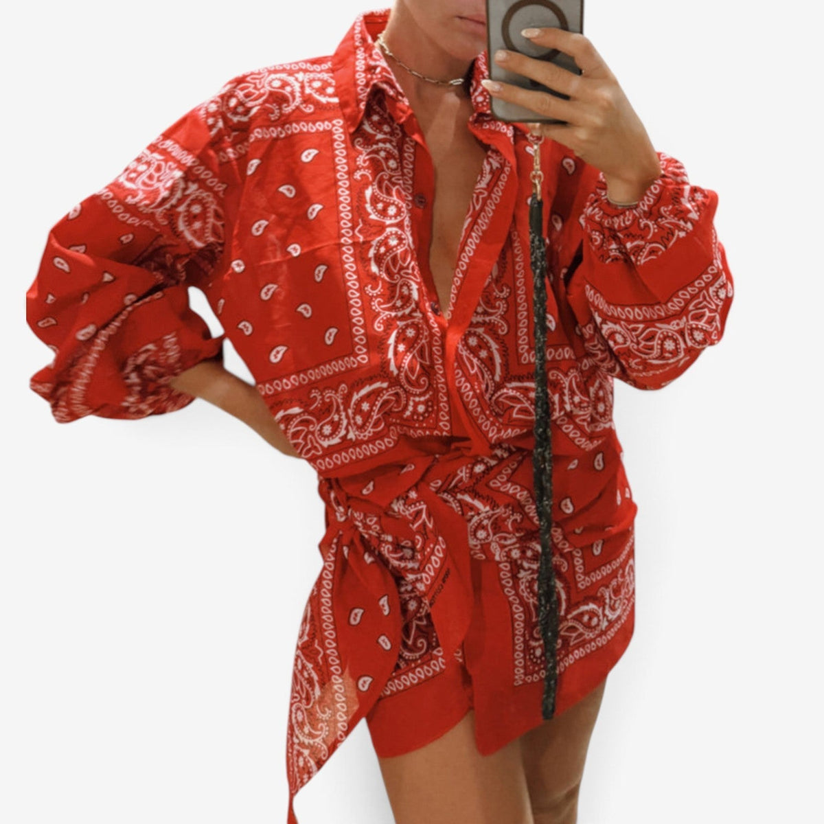Gina™ Oversized shirt cover-up