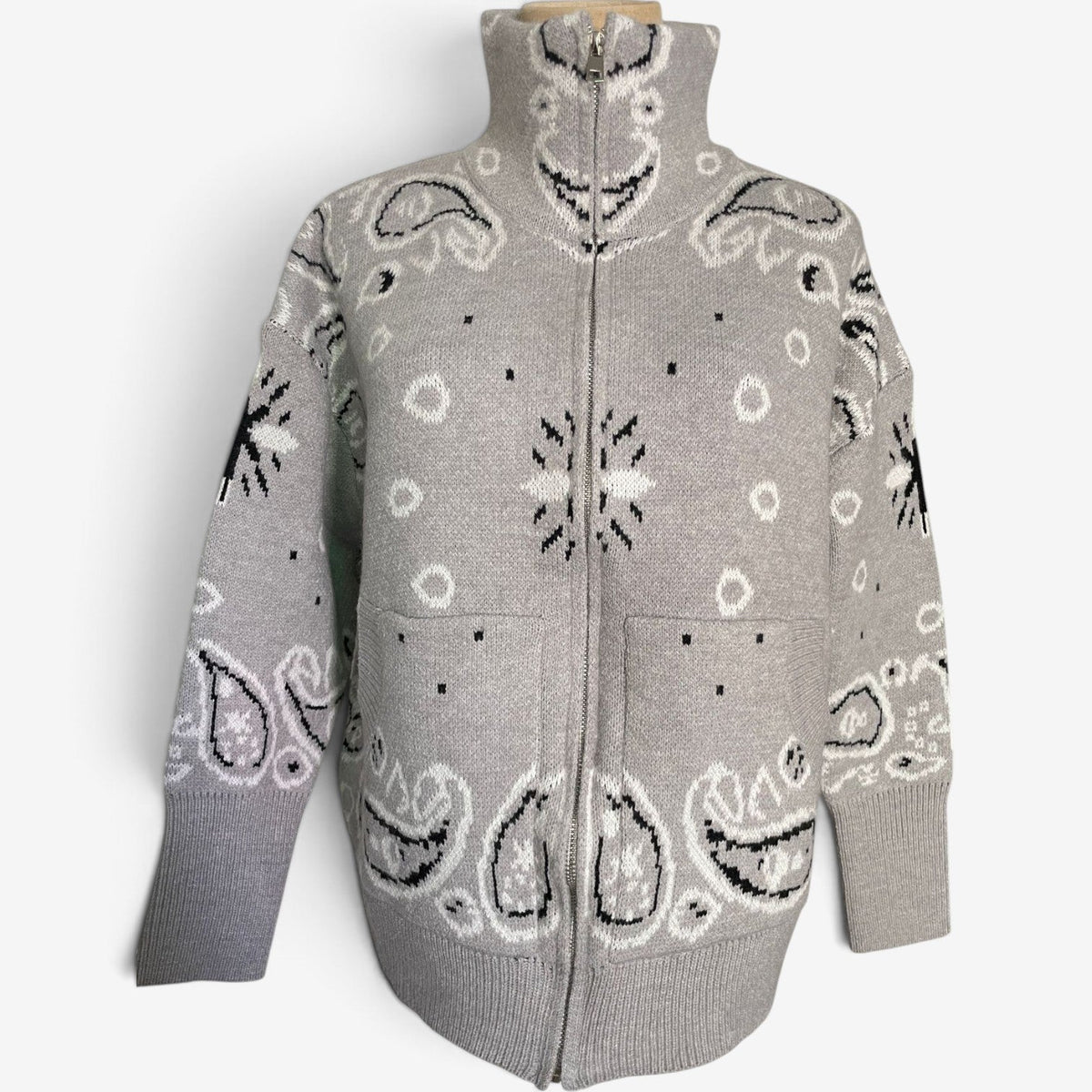 Nerissa™ Bandana knit cardigan