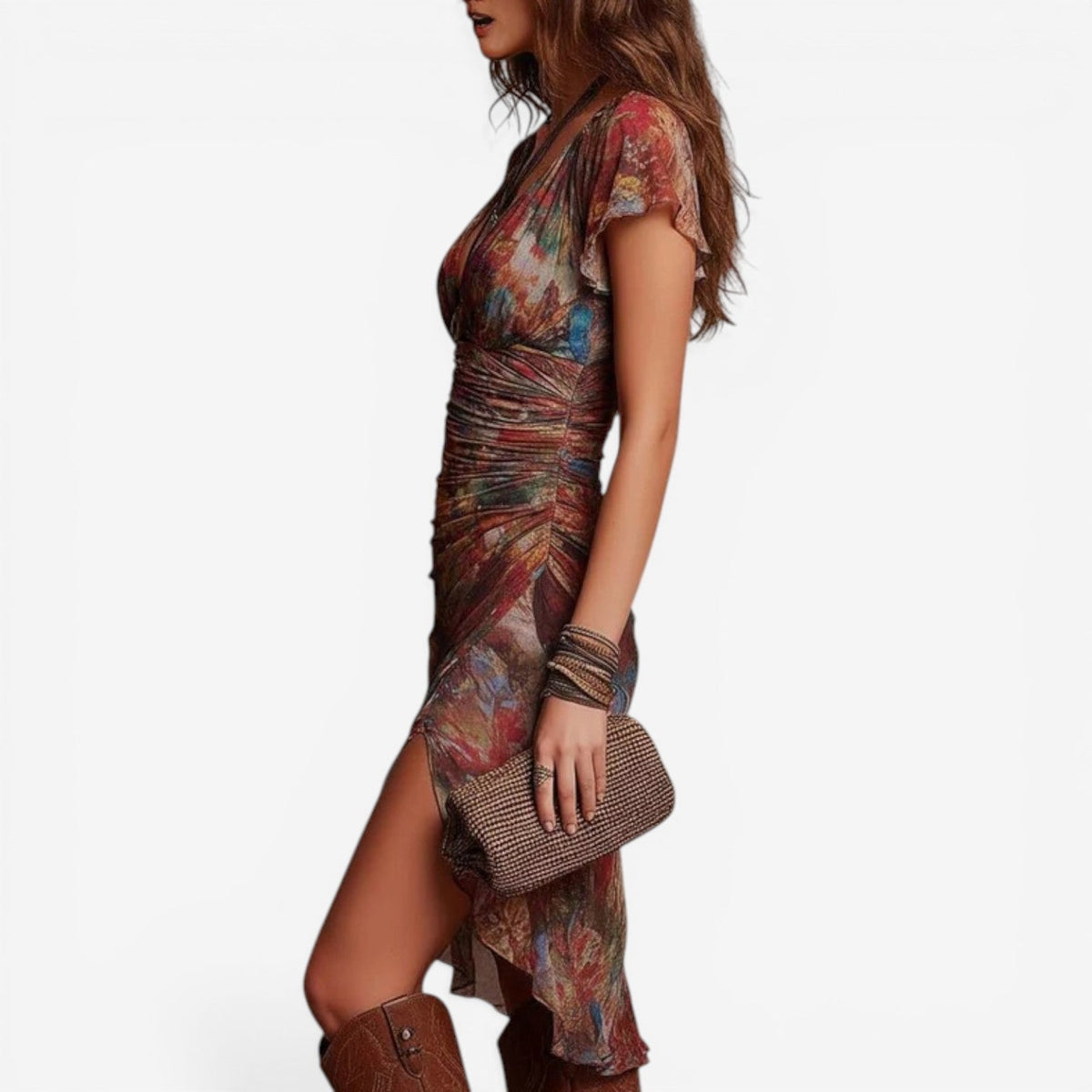 Salina™ Draped midi dress