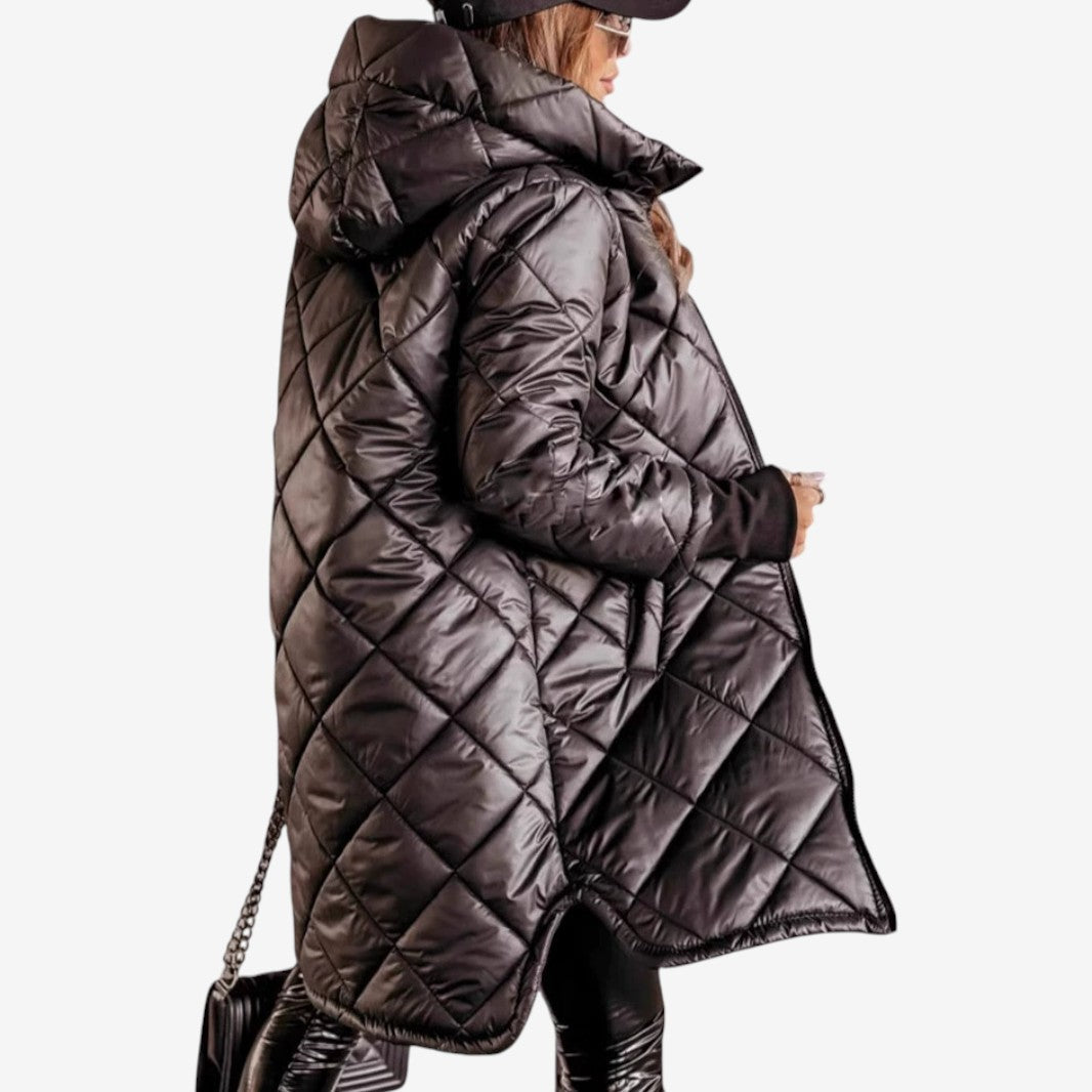Cathleen™ Quilted Hooded Coat