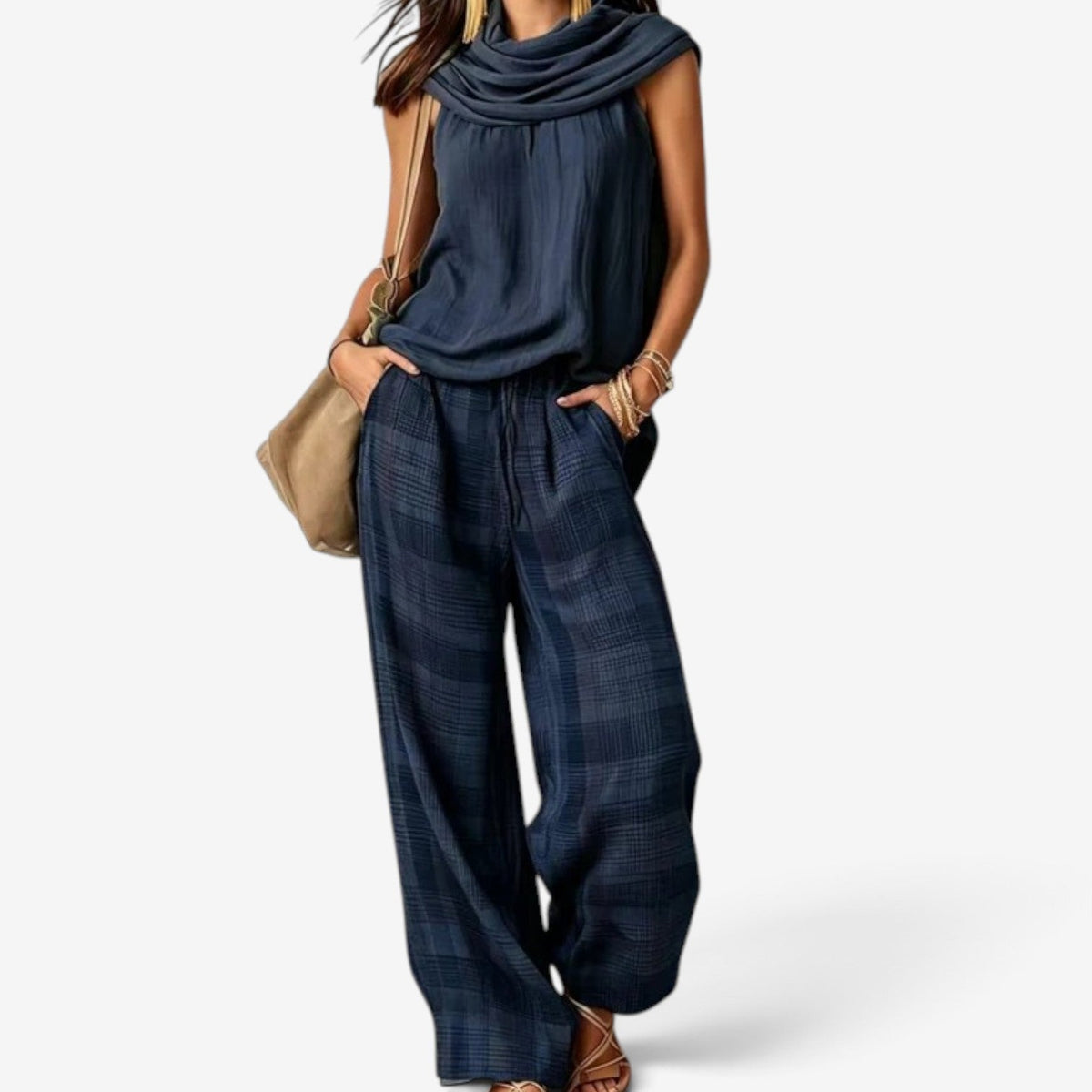 Carina™ Sleeveless top pants set