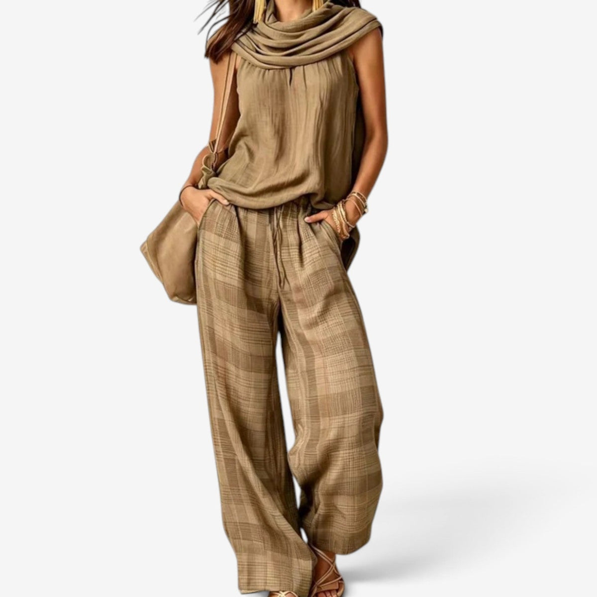 Carina™ Sleeveless top pants set