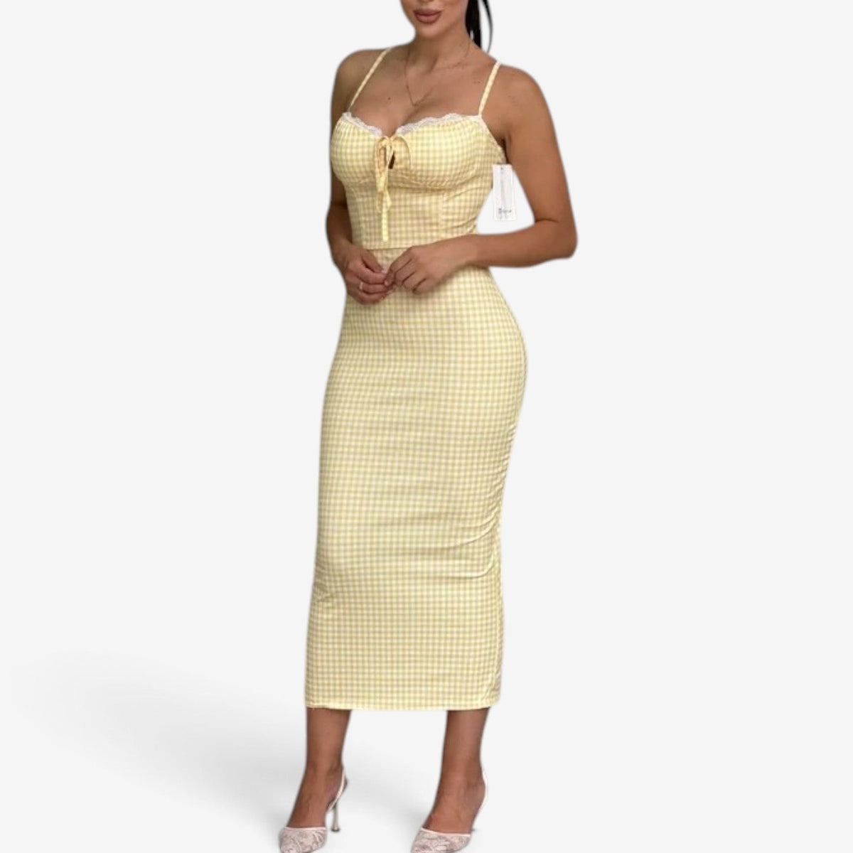 Cleona™ Midi dress with straps