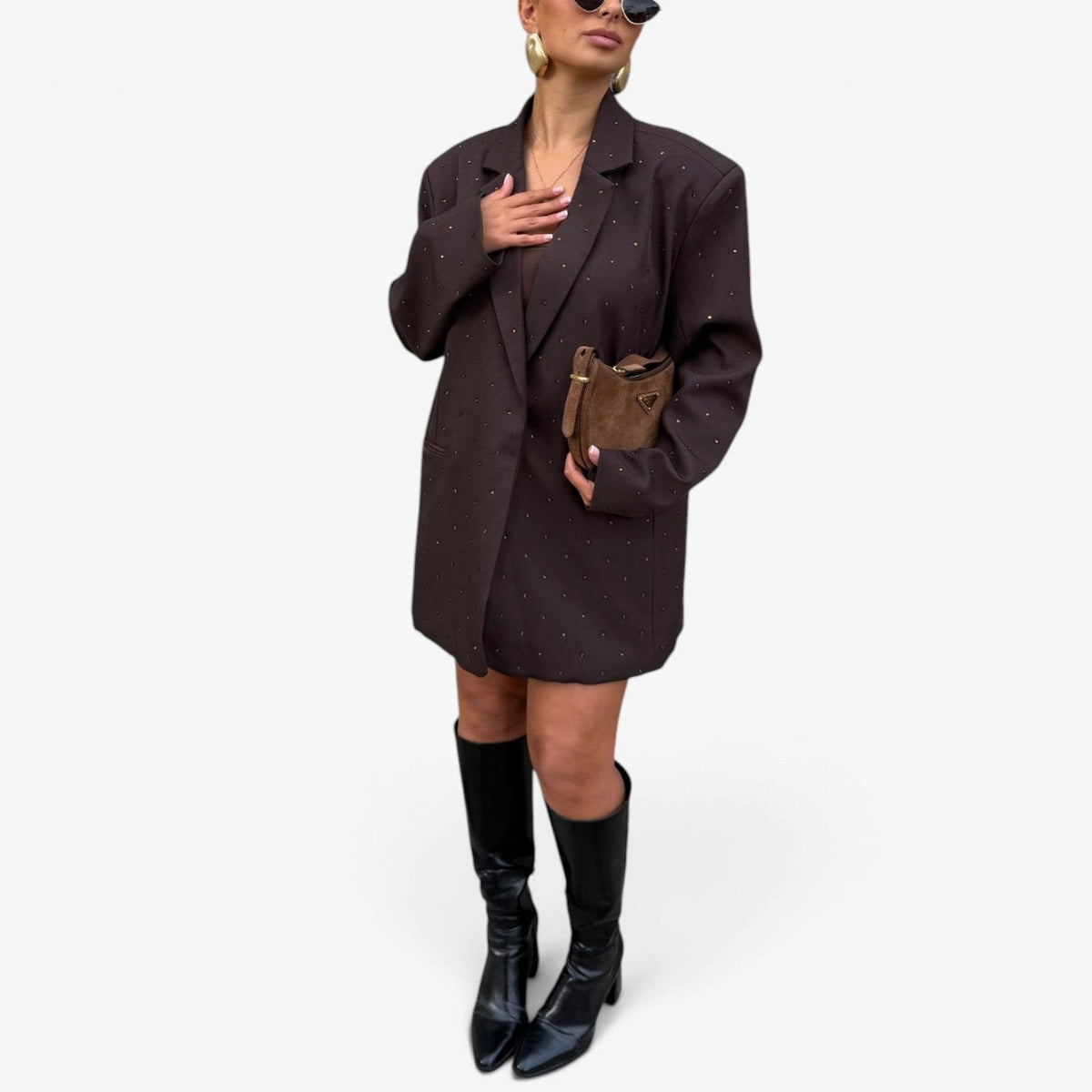 Idalia™ Oversized Speckled Blazer