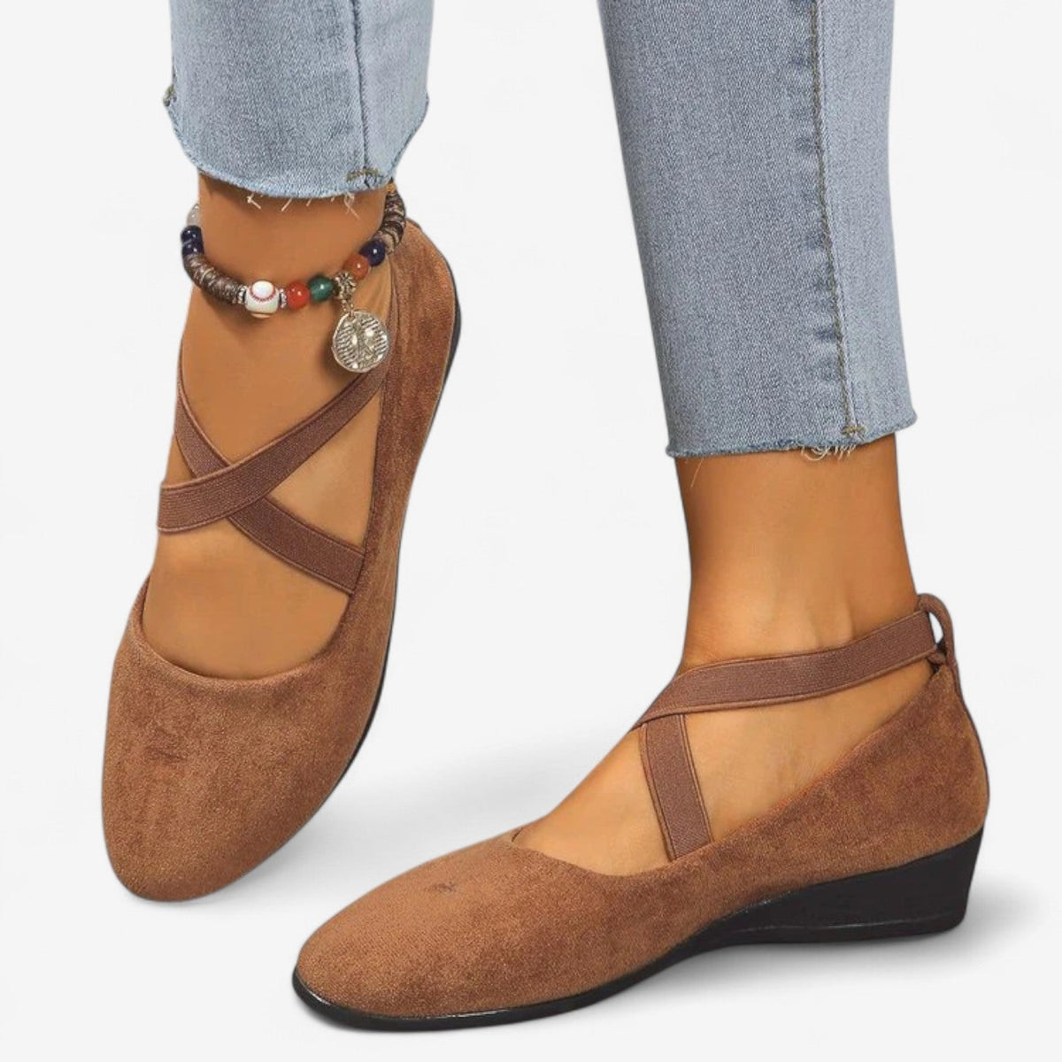 Reynie™ Cross-Strap Ballet Flats