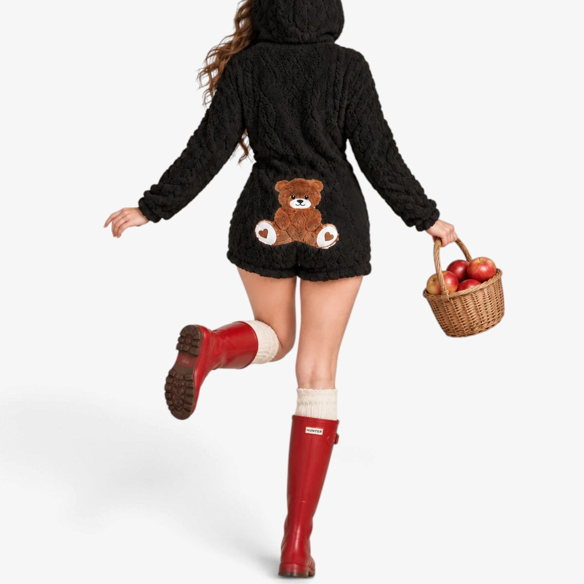 Rosalie™ Teddy Bear Hooded Jumpsuit