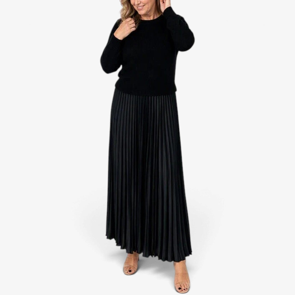 Desiree™ Pleated Flowy Maxi Skirt