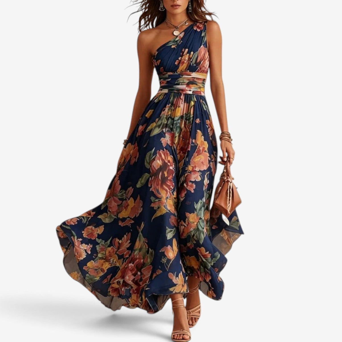 Harlene™ Floral chiffon maxi dress