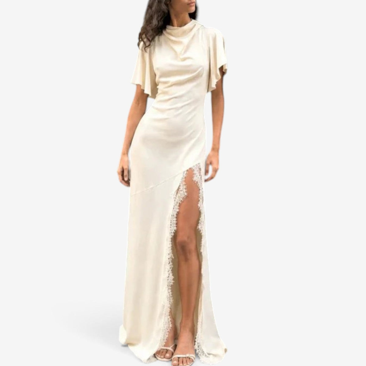 Merly™ Flutter sleeve maxi dress