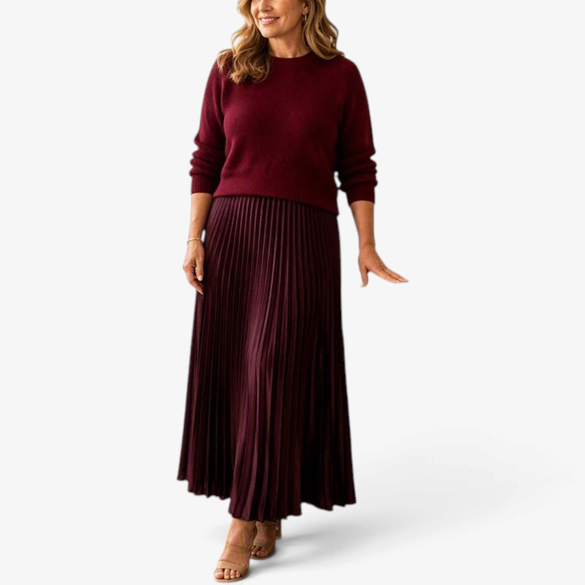 Desiree™ Pleated Flowy Maxi Skirt