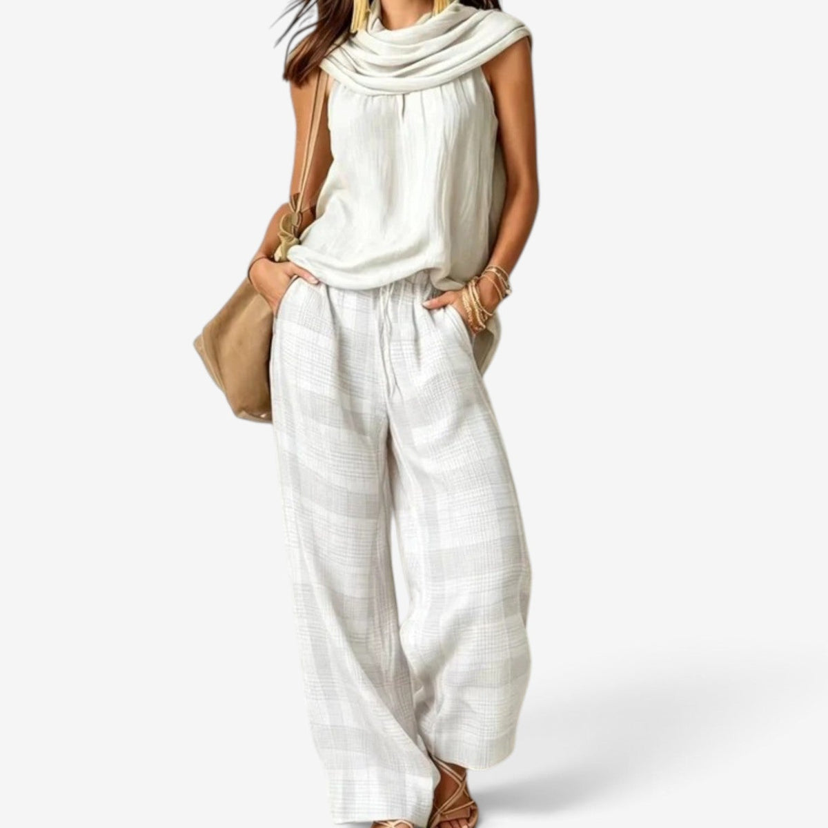 Carina™ Sleeveless top pants set