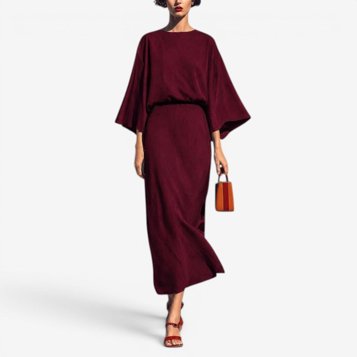 Karel™ Long blouse dress