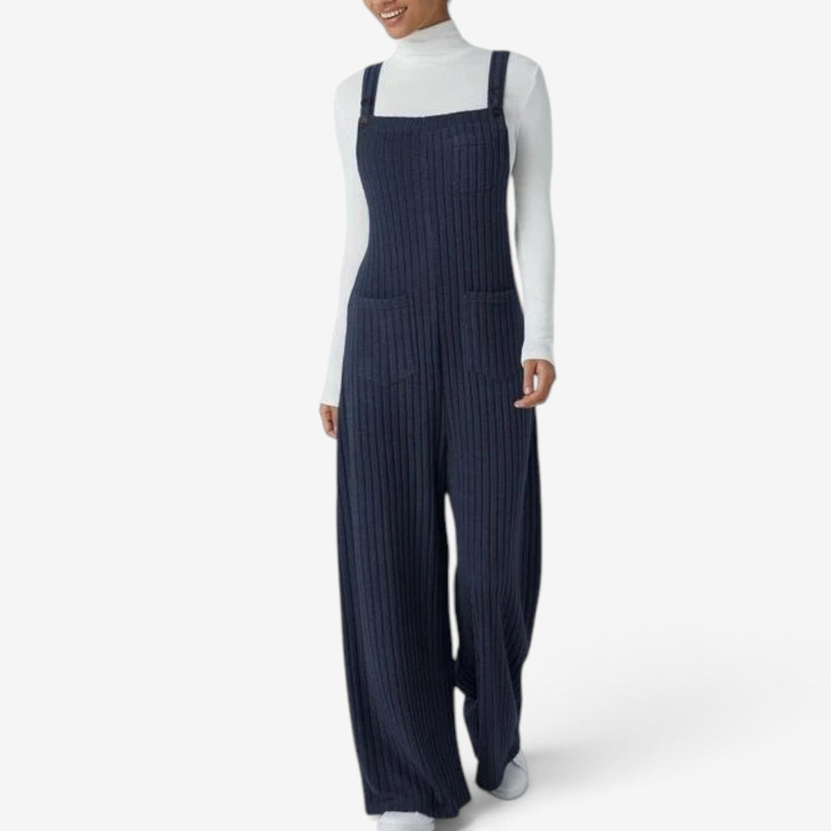 Ellaria™ Ribbed wide-leg overalls