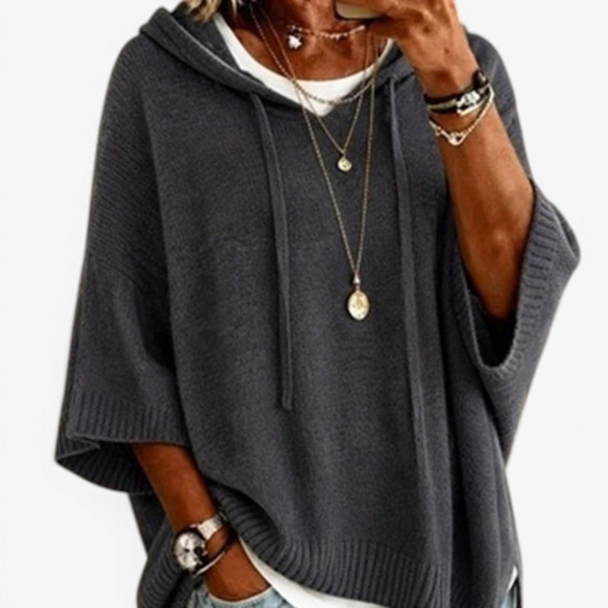 Primrose™ Drawstring Hoodie Sweater