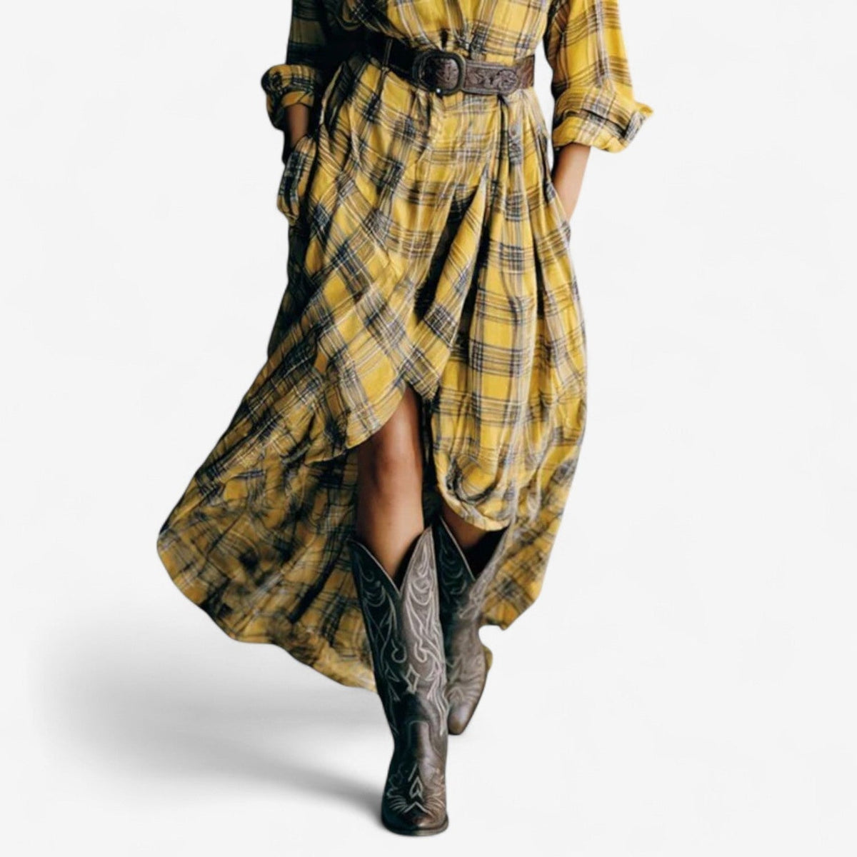 Clelia™ Checkered Dress