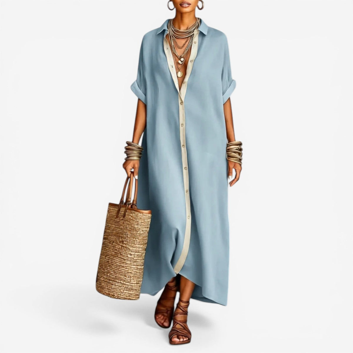 Elysia™ Comfortable Shirt Dress