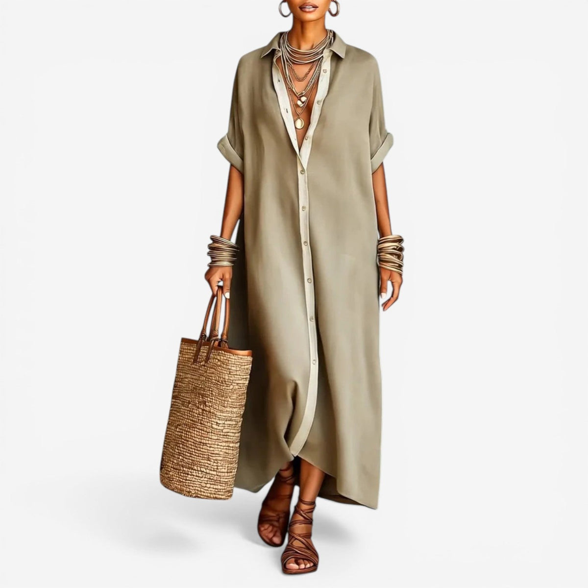 Elysia™ Comfortable Shirt Dress