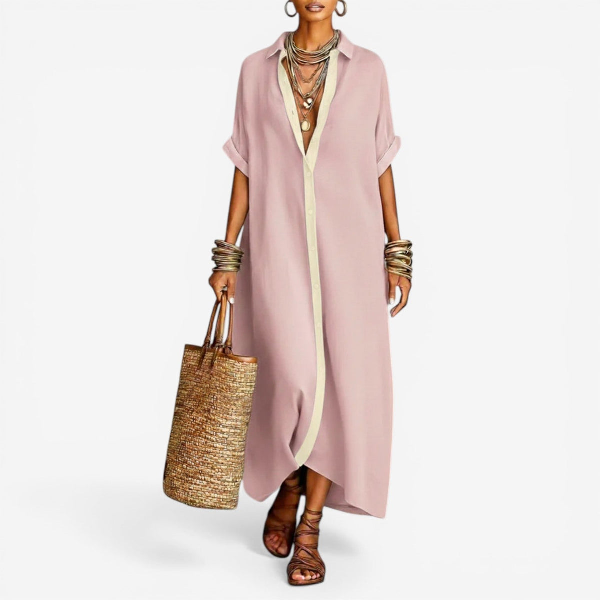 Elysia™ Comfortable Shirt Dress
