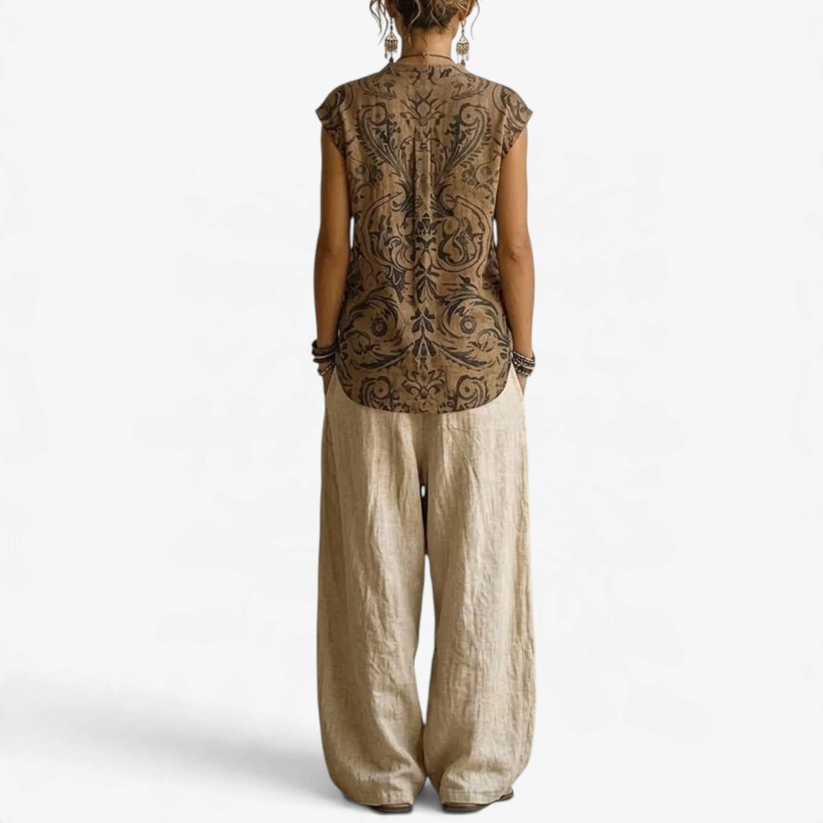 Sabine™ Linen Duster Wide-Leg Set