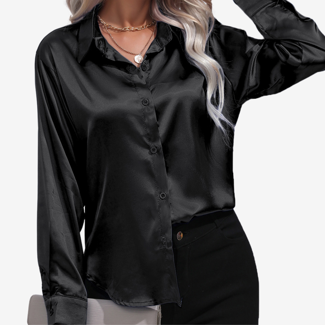 Alvira™ Elegant Silk Shirt