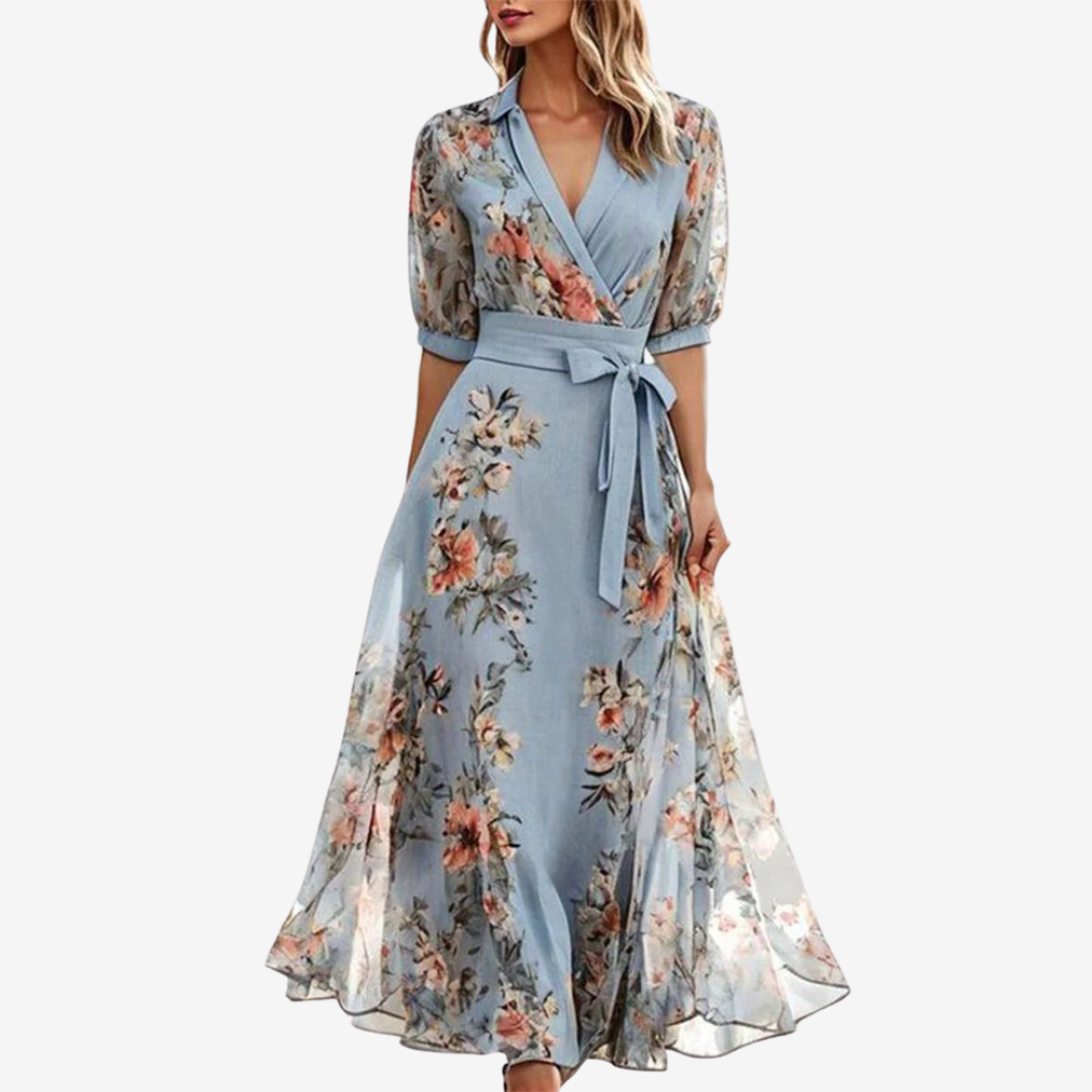 Liissey™ Lightweight Wrap Maxi Dress
