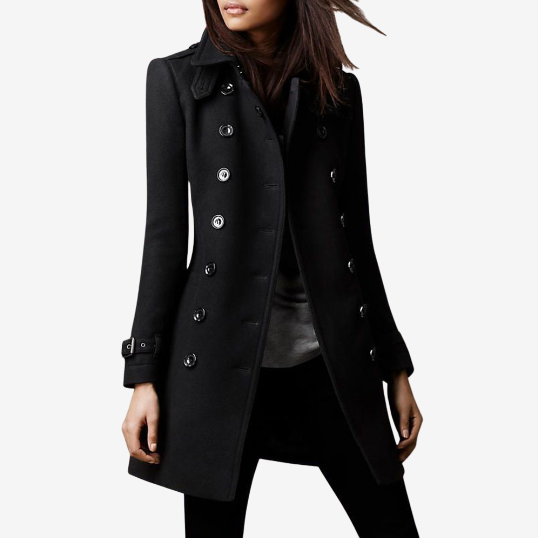 Rosellea™ Elegant Button-Down Coat