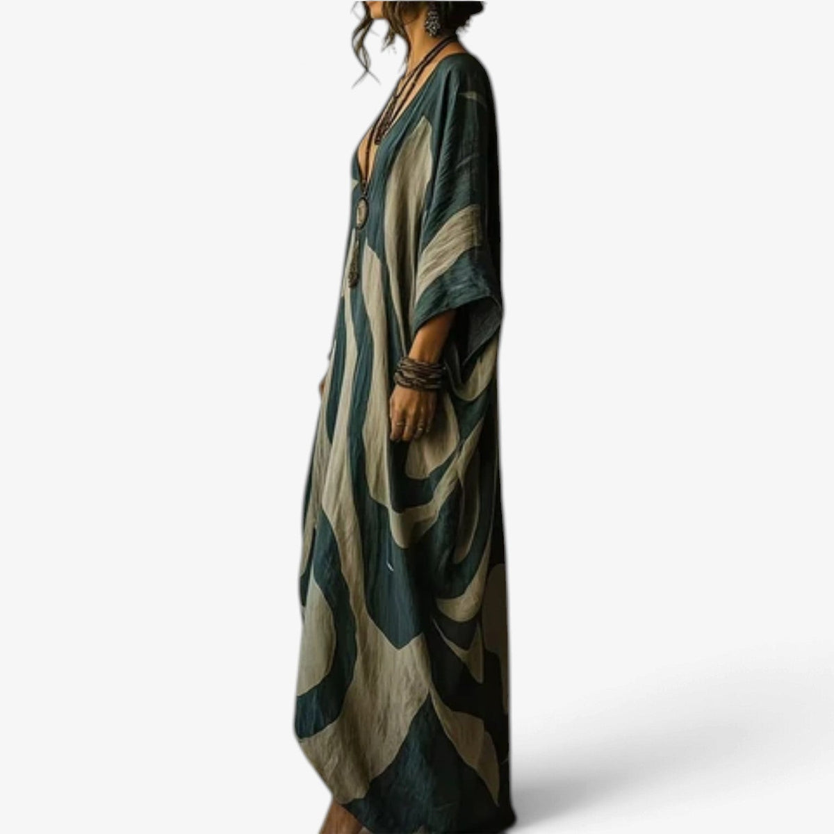 Sylvie™ Abstract Print Maxi Dress