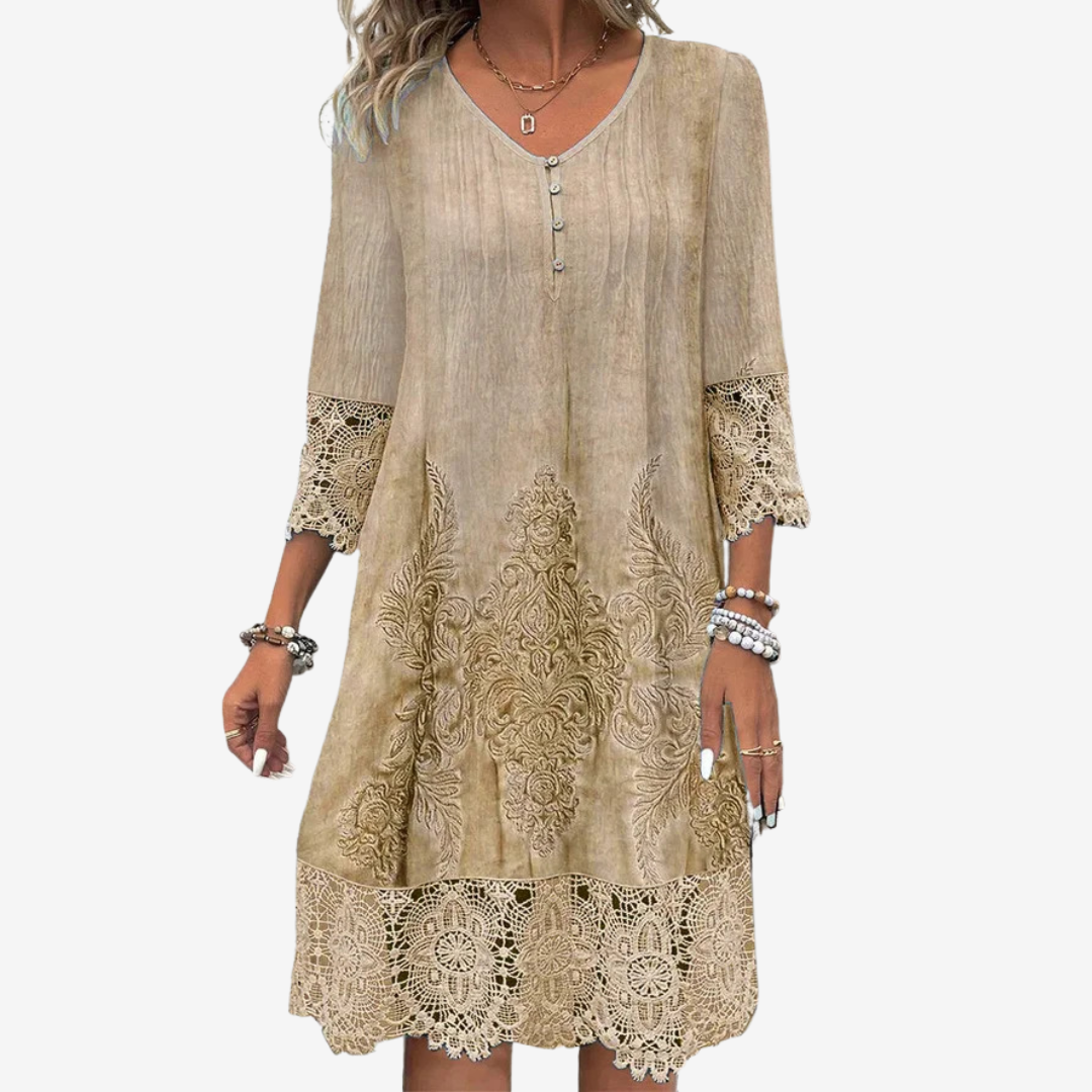 Liona™ Lace Midi Dress