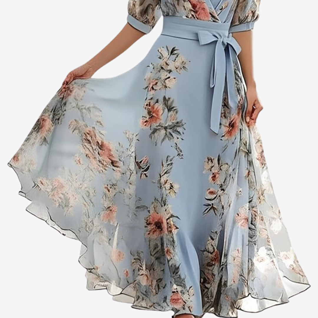 Liissey™ Lightweight Wrap Maxi Dress