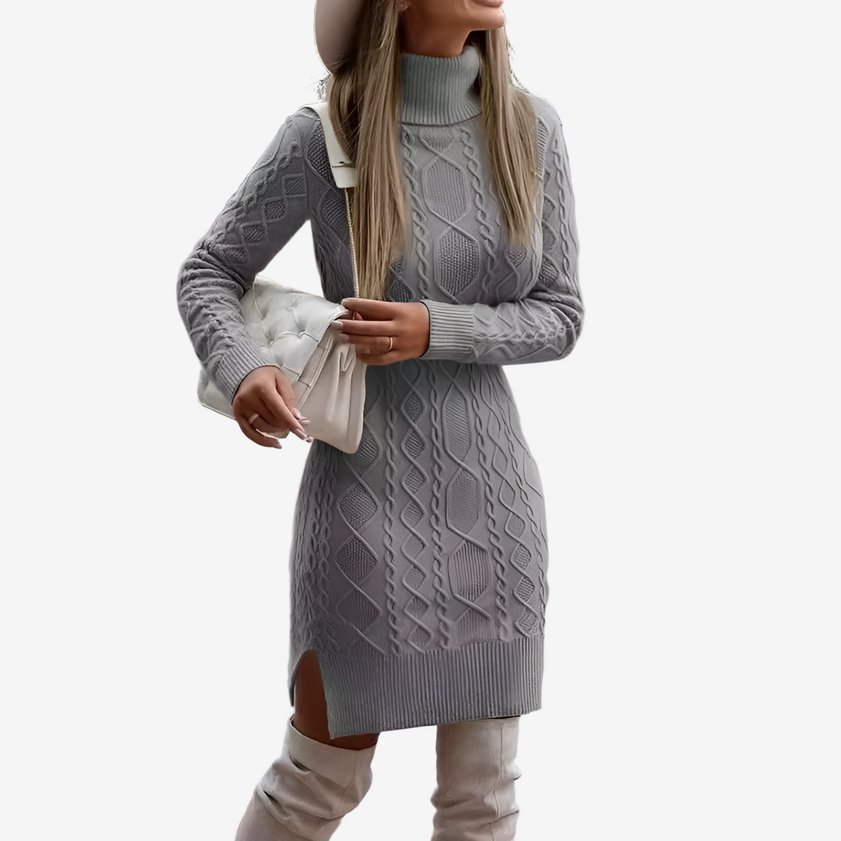 Anisa™ Cable Knit Sweater Dress