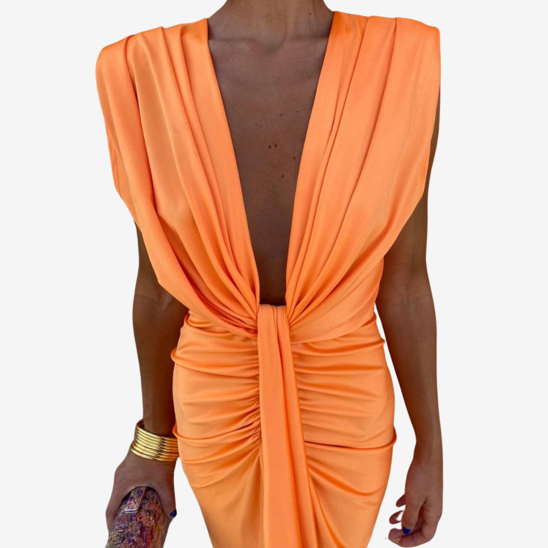 Assia™ Draped Midi Dress