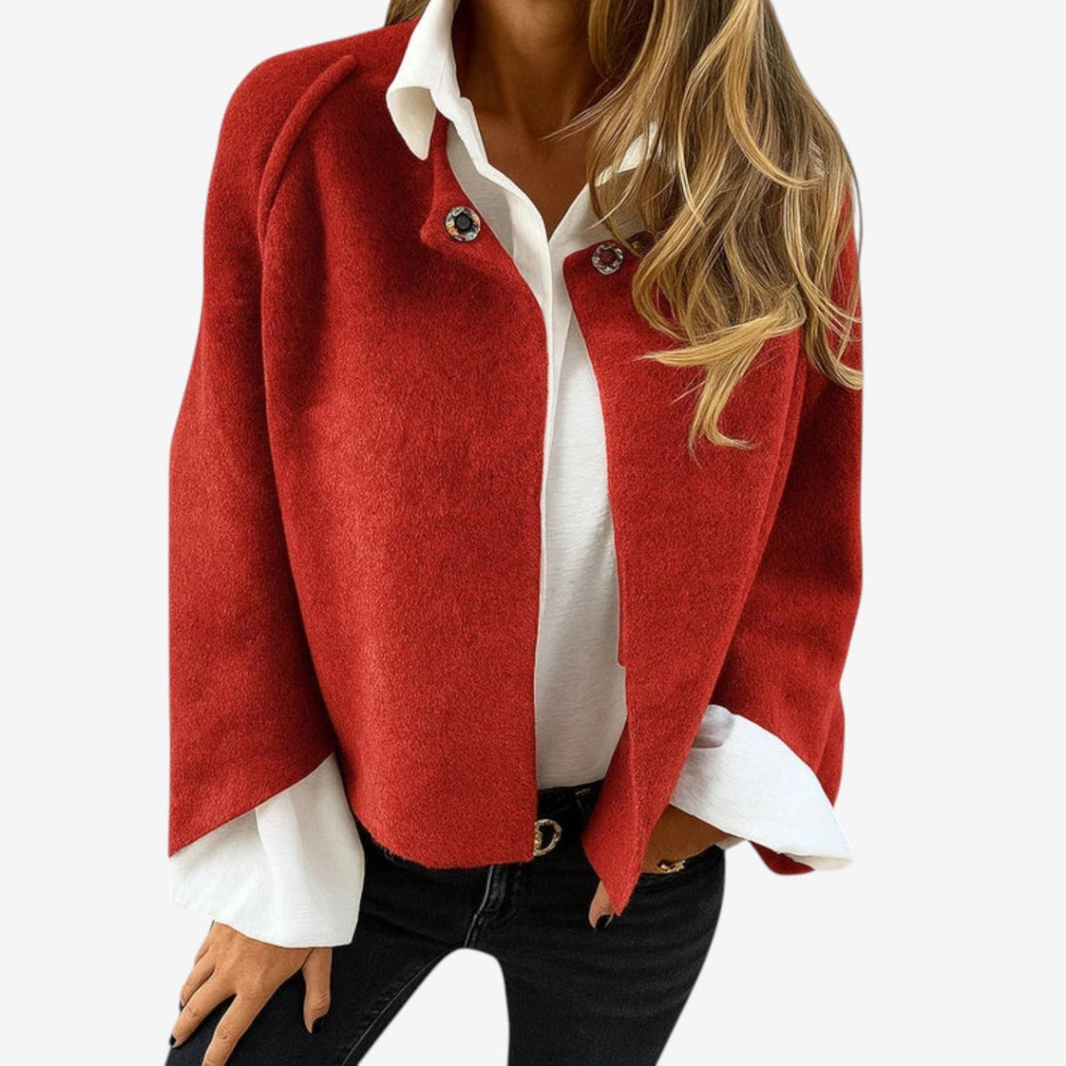 Hélène™ Mixed Fabric Jacket