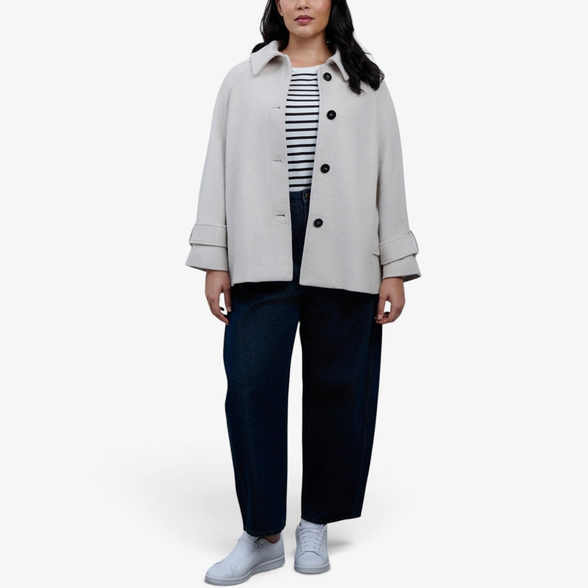 Aurelia™ Oversized Wool-Blend Cape Coat