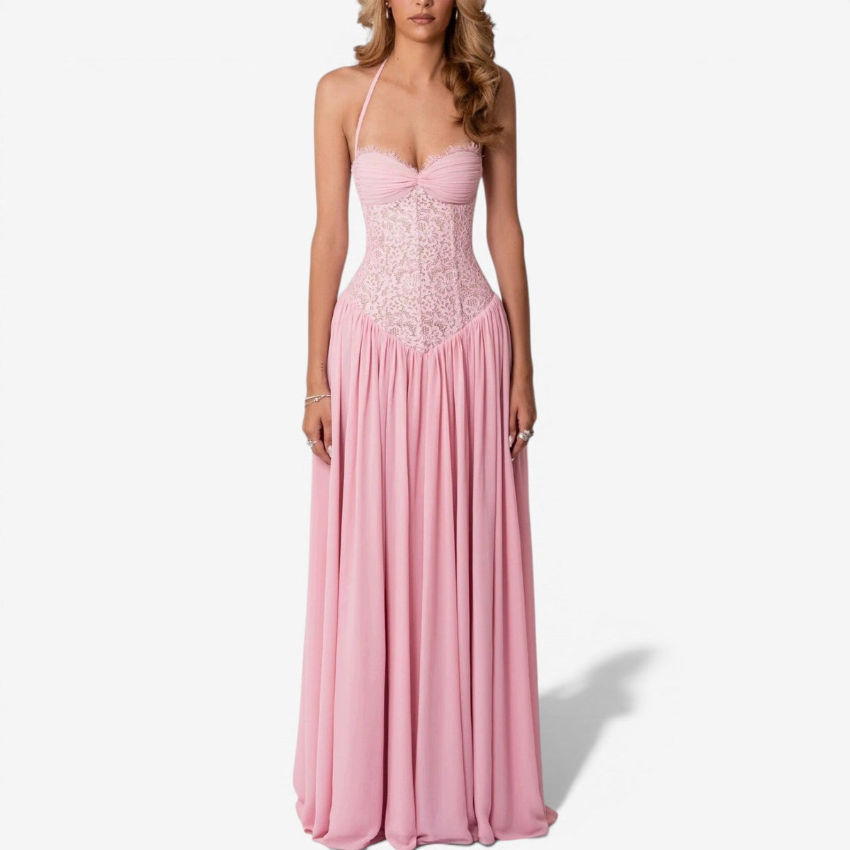 Audriana™ Long chiffon dress