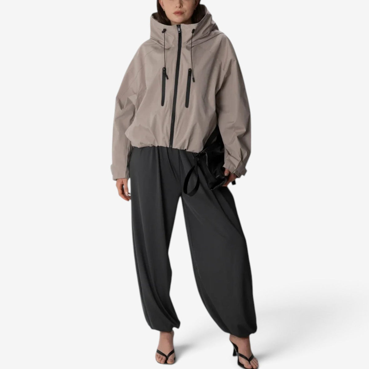 Zelle™ Cropped Hooded Windbreaker