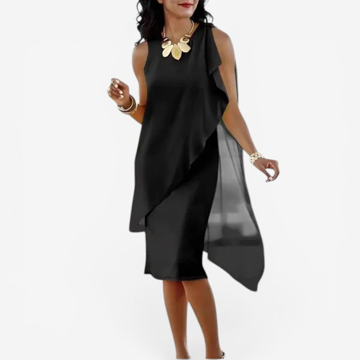 Ellara™ Sleeveless midi dress