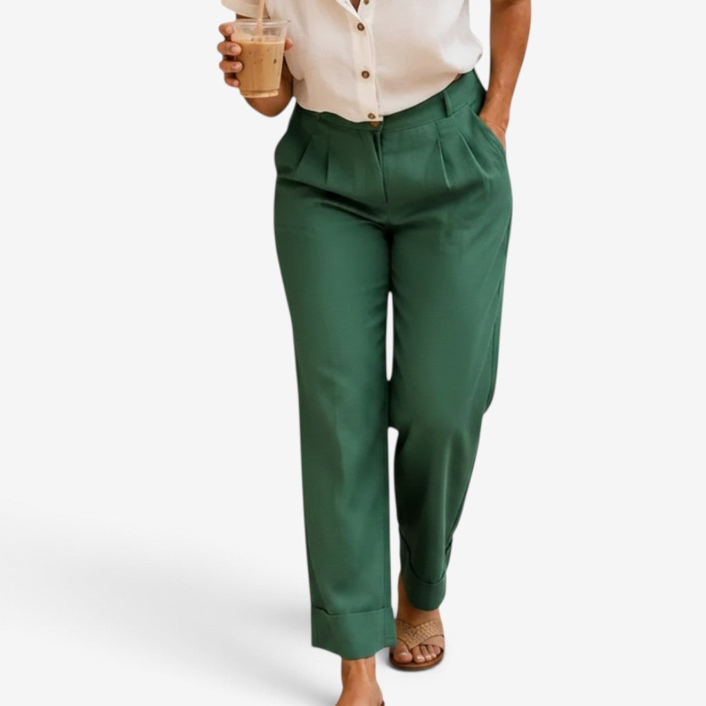 Cefira™ Cropped linen pants
