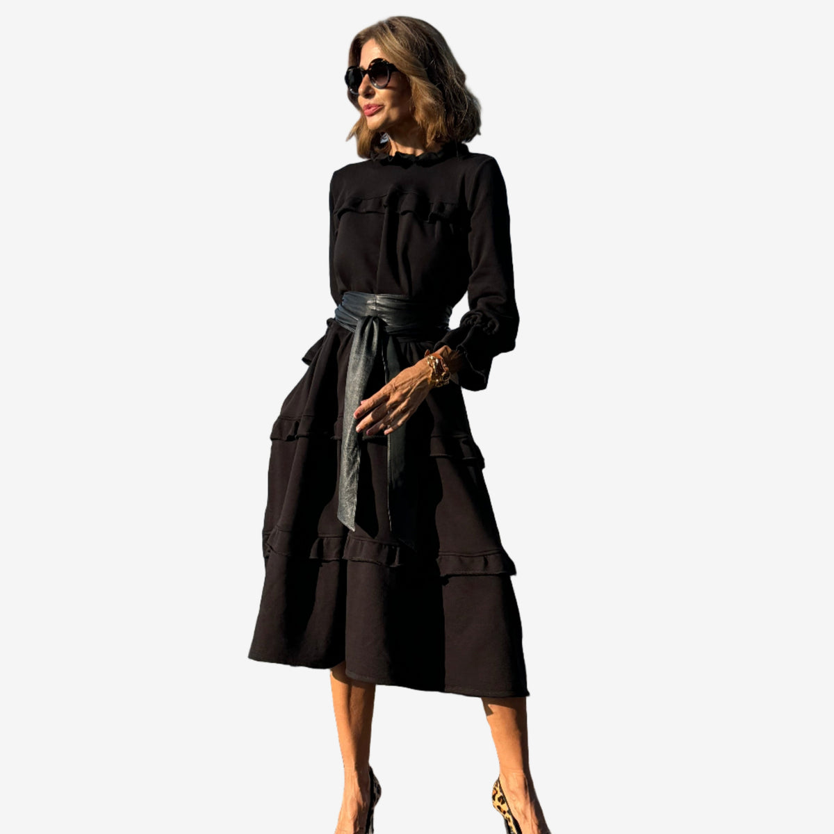 Lauren™ Ruffled Midi Dress
